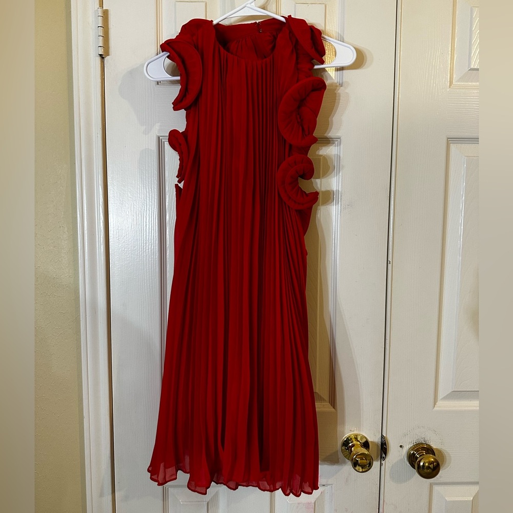 AMUR Mimi Ruffled Pleated Mini Dress - Picture 4 of 9